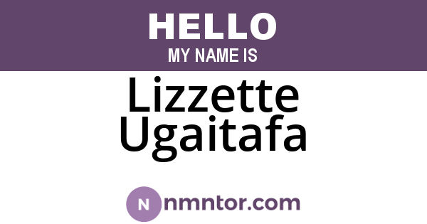 Lizzette Ugaitafa