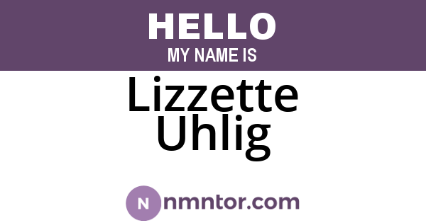 Lizzette Uhlig