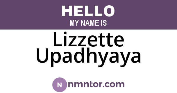 Lizzette Upadhyaya
