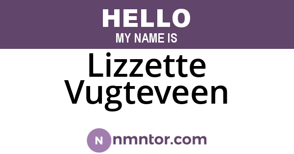 Lizzette Vugteveen