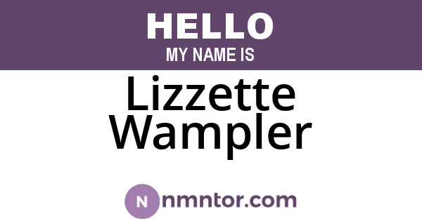 Lizzette Wampler