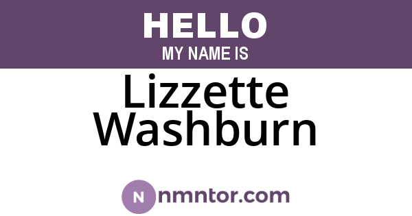 Lizzette Washburn