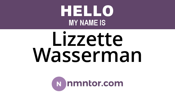 Lizzette Wasserman