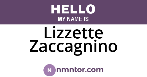 Lizzette Zaccagnino