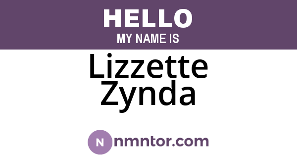 Lizzette Zynda