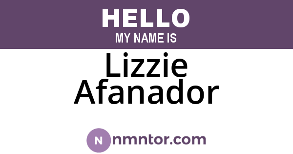 Lizzie Afanador