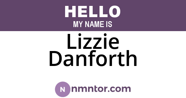 Lizzie Danforth