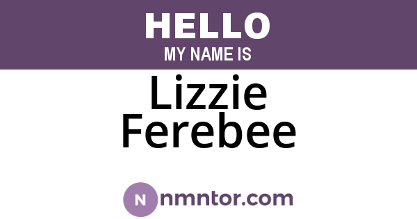 Lizzie Ferebee
