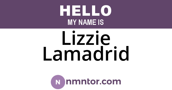 Lizzie Lamadrid