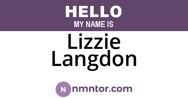 Lizzie Langdon