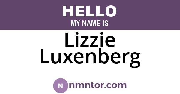 Lizzie Luxenberg