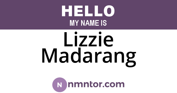 Lizzie Madarang