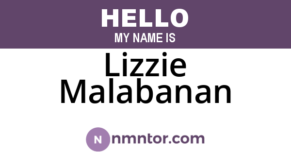 Lizzie Malabanan