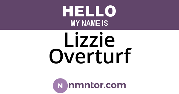 Lizzie Overturf