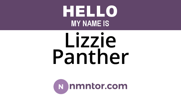 Lizzie Panther