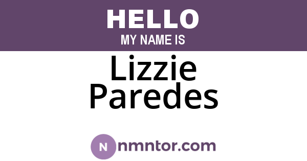 Lizzie Paredes