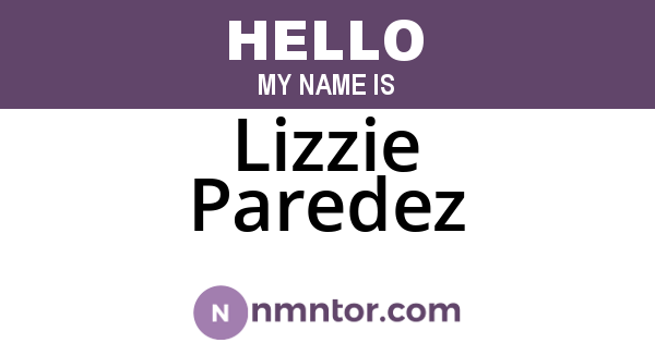 Lizzie Paredez