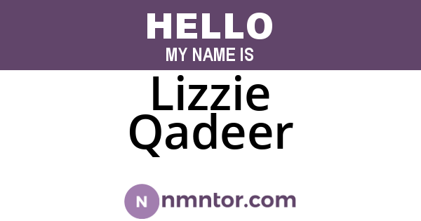 Lizzie Qadeer