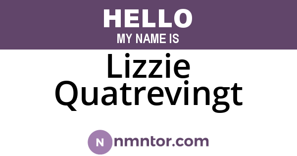 Lizzie Quatrevingt