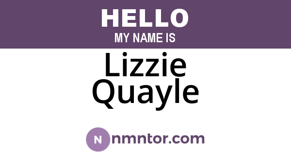 Lizzie Quayle