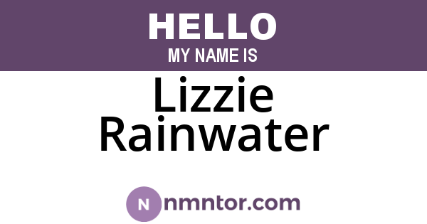 Lizzie Rainwater