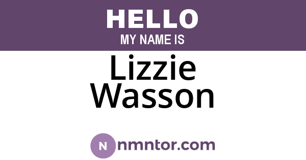 Lizzie Wasson