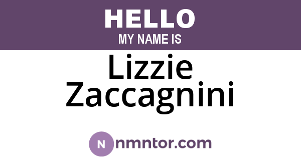 Lizzie Zaccagnini