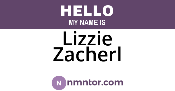 Lizzie Zacherl