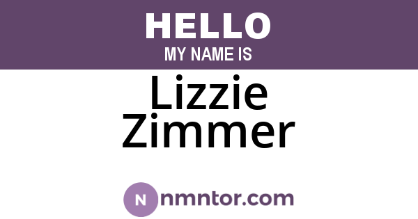 Lizzie Zimmer