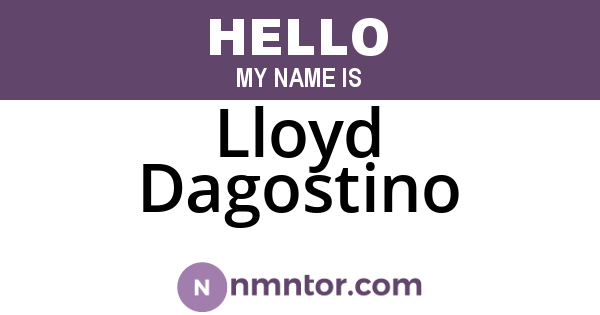 Lloyd Dagostino