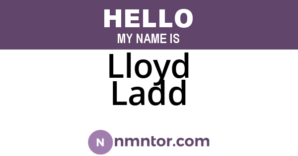 Lloyd Ladd