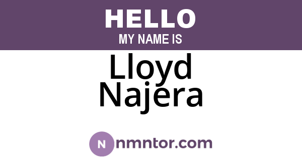 Lloyd Najera