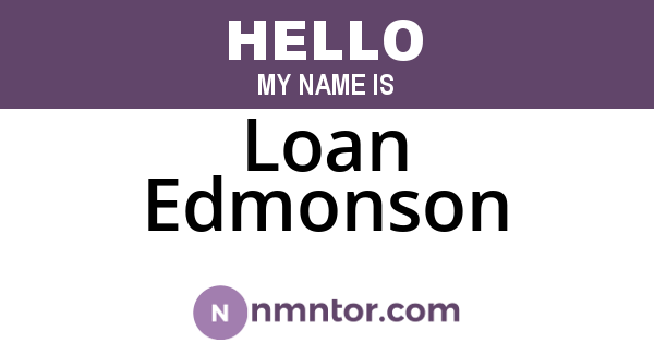 Loan Edmonson