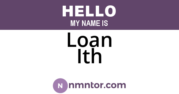 Loan Ith