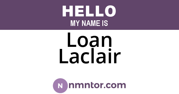 Loan Laclair