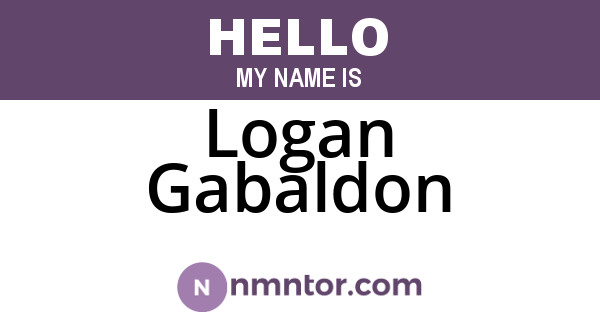 Logan Gabaldon