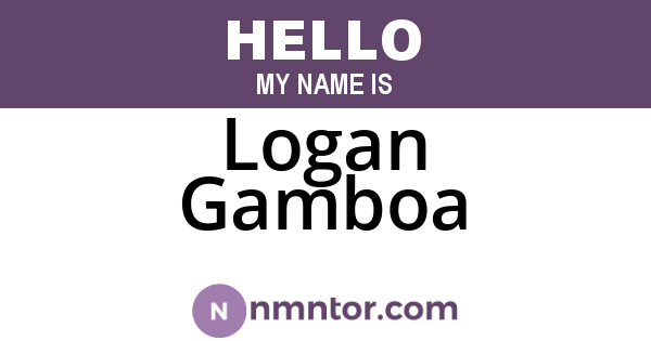Logan Gamboa