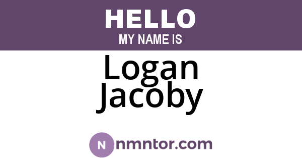 Logan Jacoby