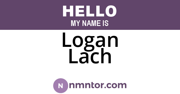 Logan Lach
