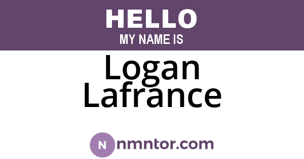 Logan Lafrance
