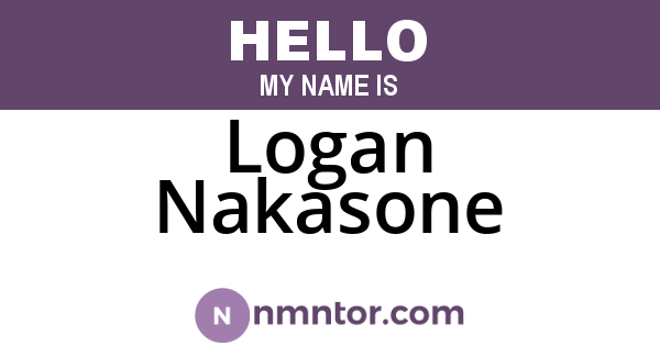 Logan Nakasone