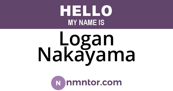 Logan Nakayama