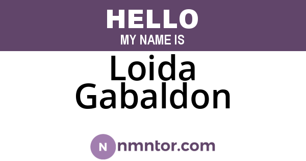 Loida Gabaldon