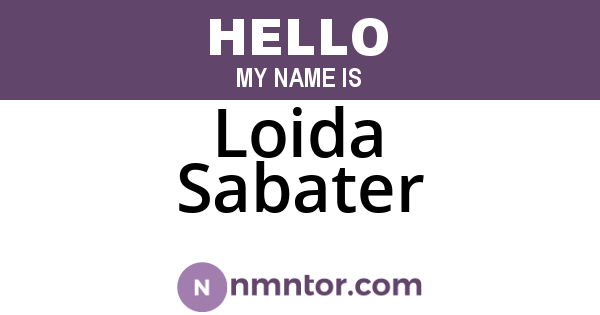 Loida Sabater
