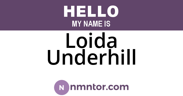 Loida Underhill