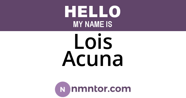 Lois Acuna