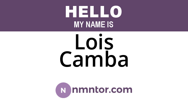 Lois Camba