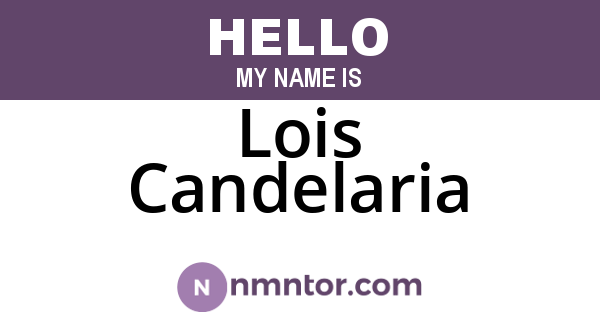 Lois Candelaria
