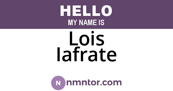 Lois Iafrate