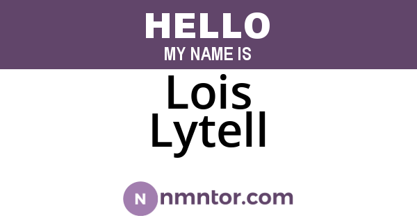 Lois Lytell